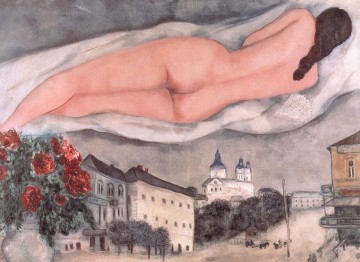Marc Chagall Painting - Desnudo sobre Vitebsk contemporáneo Marc Chagall